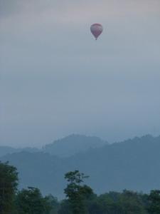 View from my room at Vang Vieng