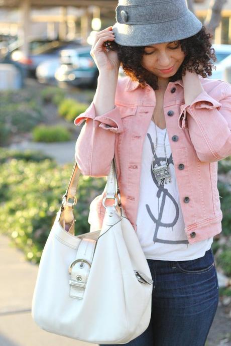 Pink Denim Jacket