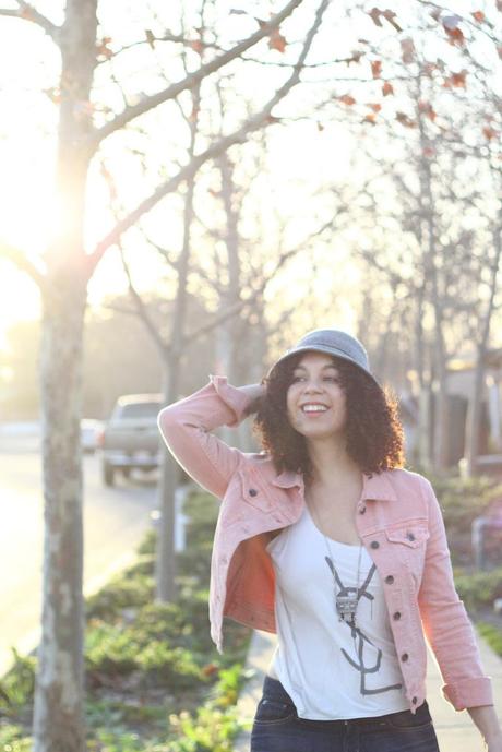 Pink Denim Jacket