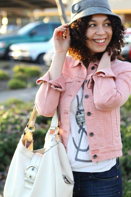 Pink Denim Jacket