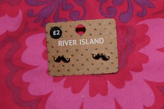 River Island Mustache earing