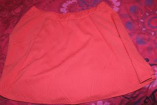 River Island coral skirt