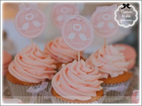 A Romantic Themed Sweet Table for a Gorgeous Wedding by Maman Les p'tits gateaux