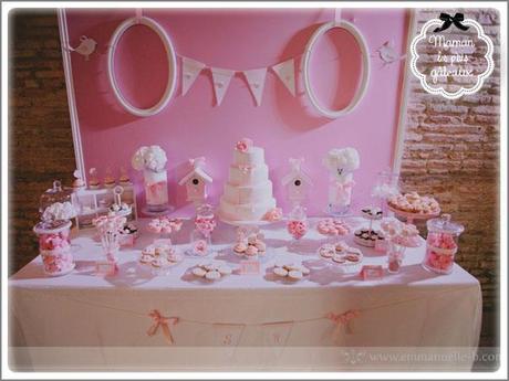 A Romantic Themed Sweet Table for a Gorgeous Wedding by Maman Les p'tits gateaux