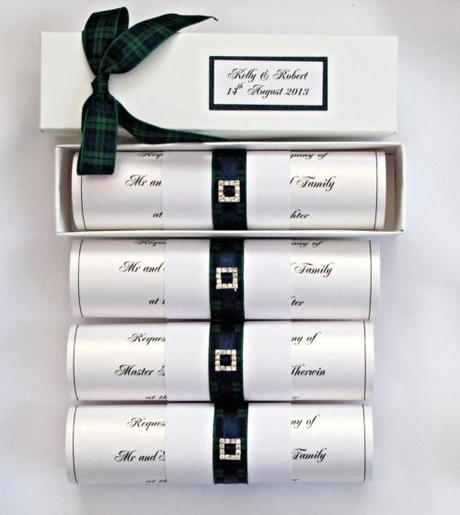 wedding scroll invitation