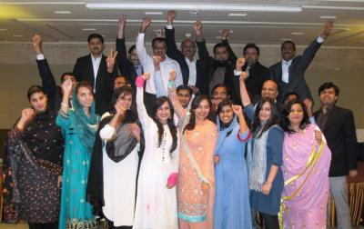 Chamber professional development attendees at a session in Lahore in 2011. (Photo: CIPE)