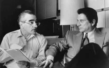 Casino_y. Martin Scorsese and Joe Pesci on-set of Casino (1995)
