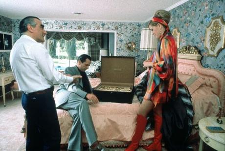Casino_Martin Scorsese, Robert De Niro, and Sharon Stone on the set of Casino (1995)