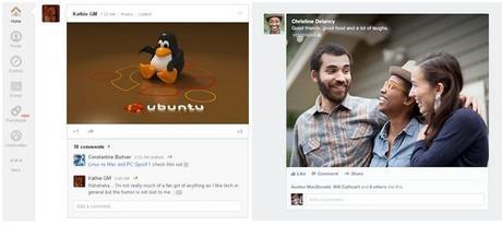 Google+ (left) and Facebook (right). Anybody seeing a pattern here? 