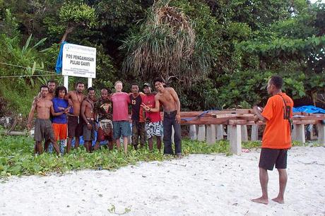 Fast friends with the conservation crew