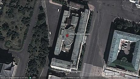 DPRK Foreign Ministry Building near Kim Il Sung Square in central Pyongyang (Photo: Google image)