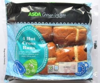 Asda White Choc & Raspberry Hot Cross Buns Review