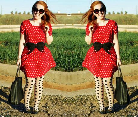 Polka dots in the Wind - Outfit by TheMowWay.com