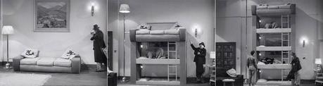 Told by Design - Marx Brothers - The Big Store - Davenport sofa elevates to display bunk beds