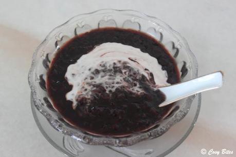 Black Glutinous Rice Dessert