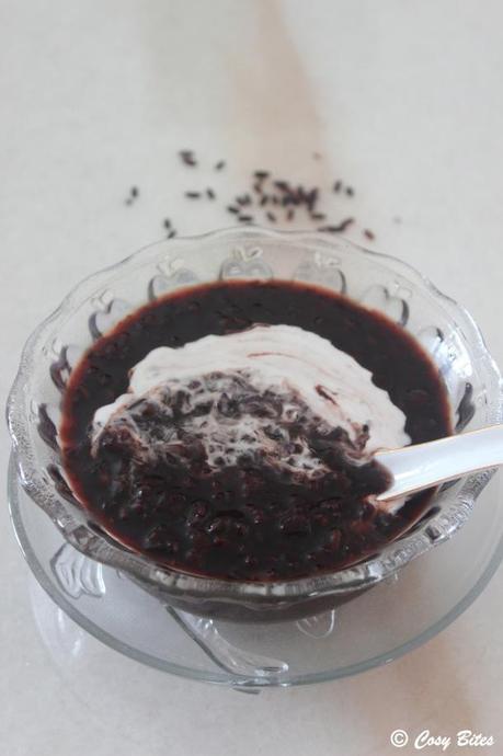 Black Glutinous Rice Dessert-1