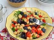 Chickpea Vegetable Salad with Yogurt Tahini Dressing