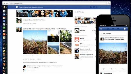 Facebook redesign image Revamped Facebook News Feed Puts Emphasis on Media, Ads