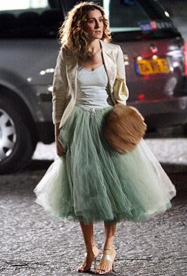 Carrie Bradshaw Mint Green Skirt