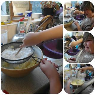 Mother's Day Flour Arranging!