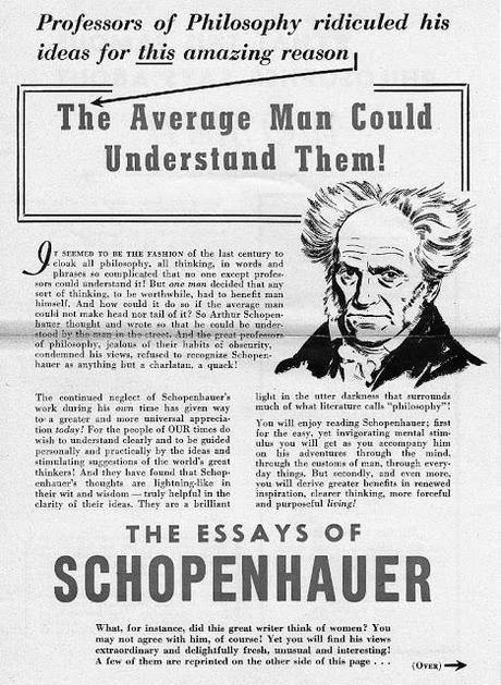 Peddling Schopenhauer