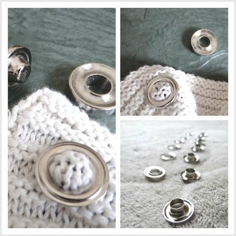 How to put grommets in an Ikea throw blanket #DIY shower curtain without PUNCHING THEM :) 