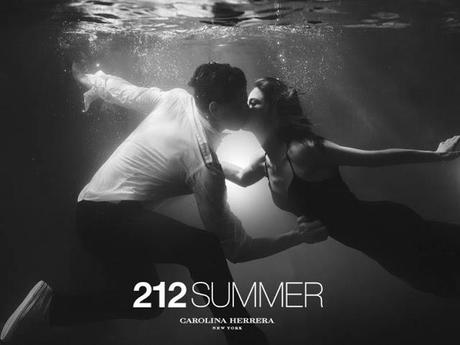 SASHA LUSS AND LAUREN AUERBACH DIVE IN FOR 212 SUMMER CAROLINA HERRERA CAMPAIGN
