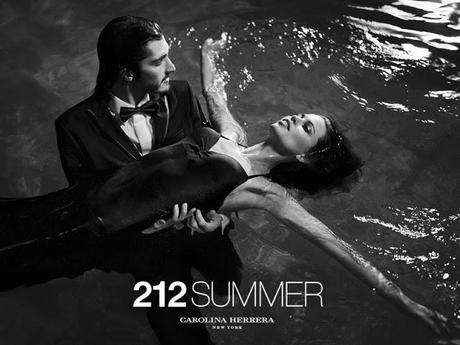 SASHA LUSS AND LAUREN AUERBACH DIVE IN FOR 212 SUMMER CAROLINA HERRERA CAMPAIGN