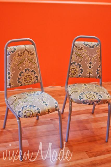 Reupholstered Kitchen Chairs