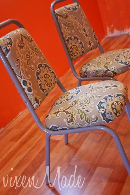Reupholstered Kitchen Chairs