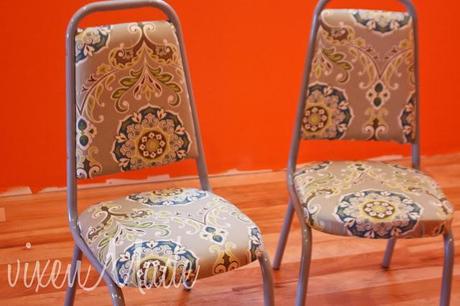 Reupholstered Kitchen Chairs
