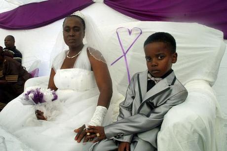bmwedding01393620 Boy 8 Marries 61 Year Old Mother Of Five Helen Shabangu