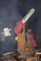 Outlaws burning effigies of Oregon Secretary of State Kate Brown and Gov. John Kitzhaber... All in good fun, of course.