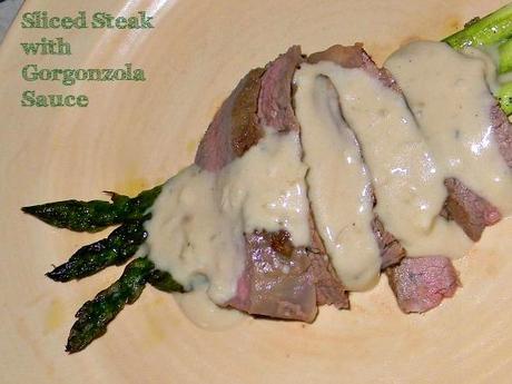 Flank Steak with Gorgonzola Sauce