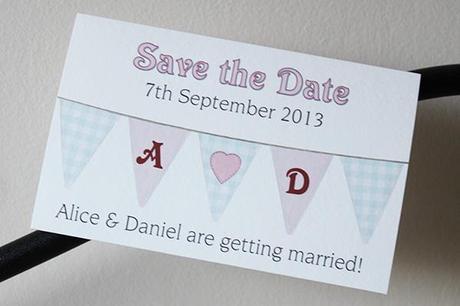 Bunting Save the Date Design
