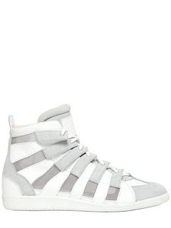 Breezy For The Sole:  Maison Martin Margiela Suede, Mesh & Leather Sneakers