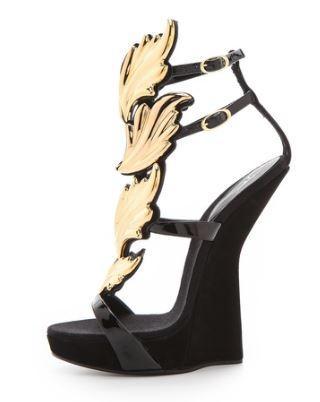 Giuseppe Zanotti Baroque Leaf Sandals ($1,695)