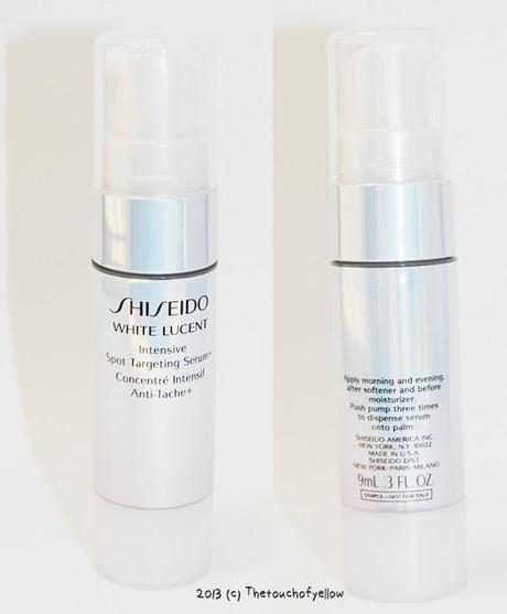 SAMPLE ROOM: 7 DAY CHALLENGE - Shiseido White Lucent Intensive Spot Targeting Serum & Power brightening Mask