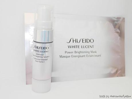 SAMPLE ROOM: 7 DAY CHALLENGE - Shiseido White Lucent Intensive Spot Targeting Serum & Power brightening Mask