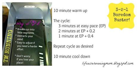 Treadmill Workout: 3-2-1 Boredom Buster