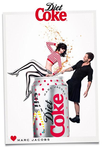 MARC JACOBS AND GINTA LAPINA FOR DIET COKE CAMPAIGN