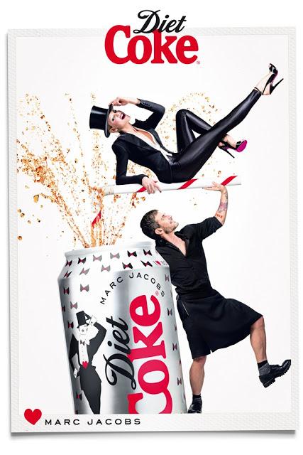 MARC JACOBS AND GINTA LAPINA FOR DIET COKE CAMPAIGN