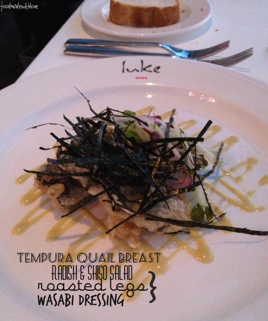 tempura quail breast