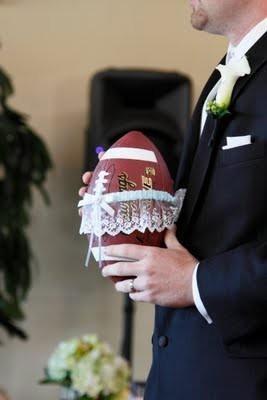 Make the garter toss more fun for the fellas.