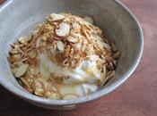 Greek Yogurt with Homemade Granola, Almonds Honey