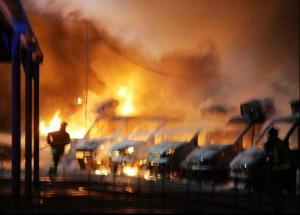 Arson at the Dairy Center Company of Montelupo.