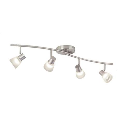 Modern track lighting from Lowe's for $40.
