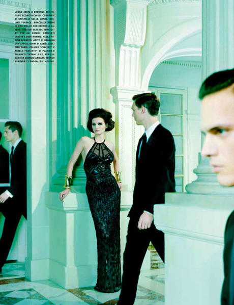 Katlin Aas, Alex Treutel, Timothée Elkaïm, Christopher Michaut & Martin Rocchia by Miles Aldridge for Vogue Italia March 2013 4