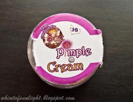Angel Sue Pimple Cream Review and Give-away Alert