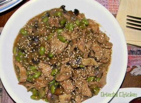 Oriental Chicken and Edamame